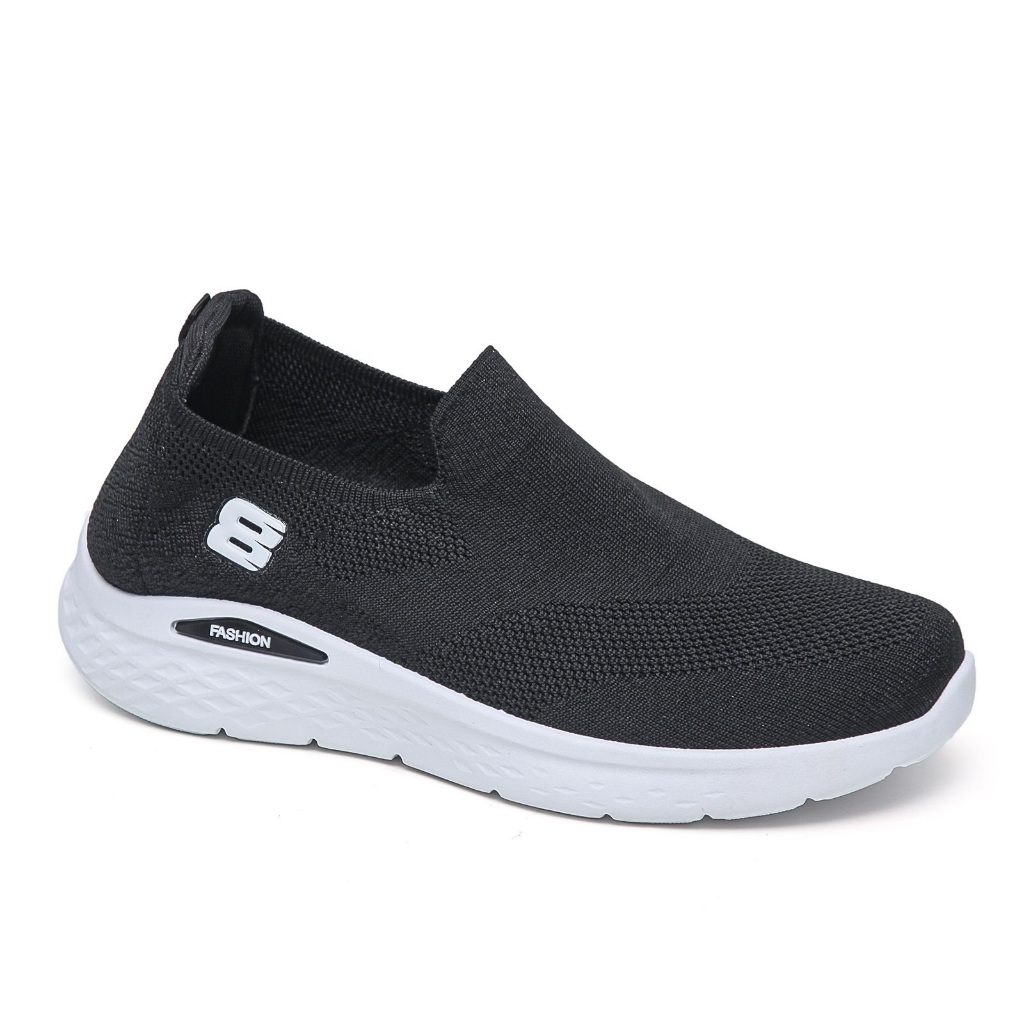 Jual Exito Sepatu Sneakers Slip On Kanvas Rajut Pria Tanpa Tali Casual