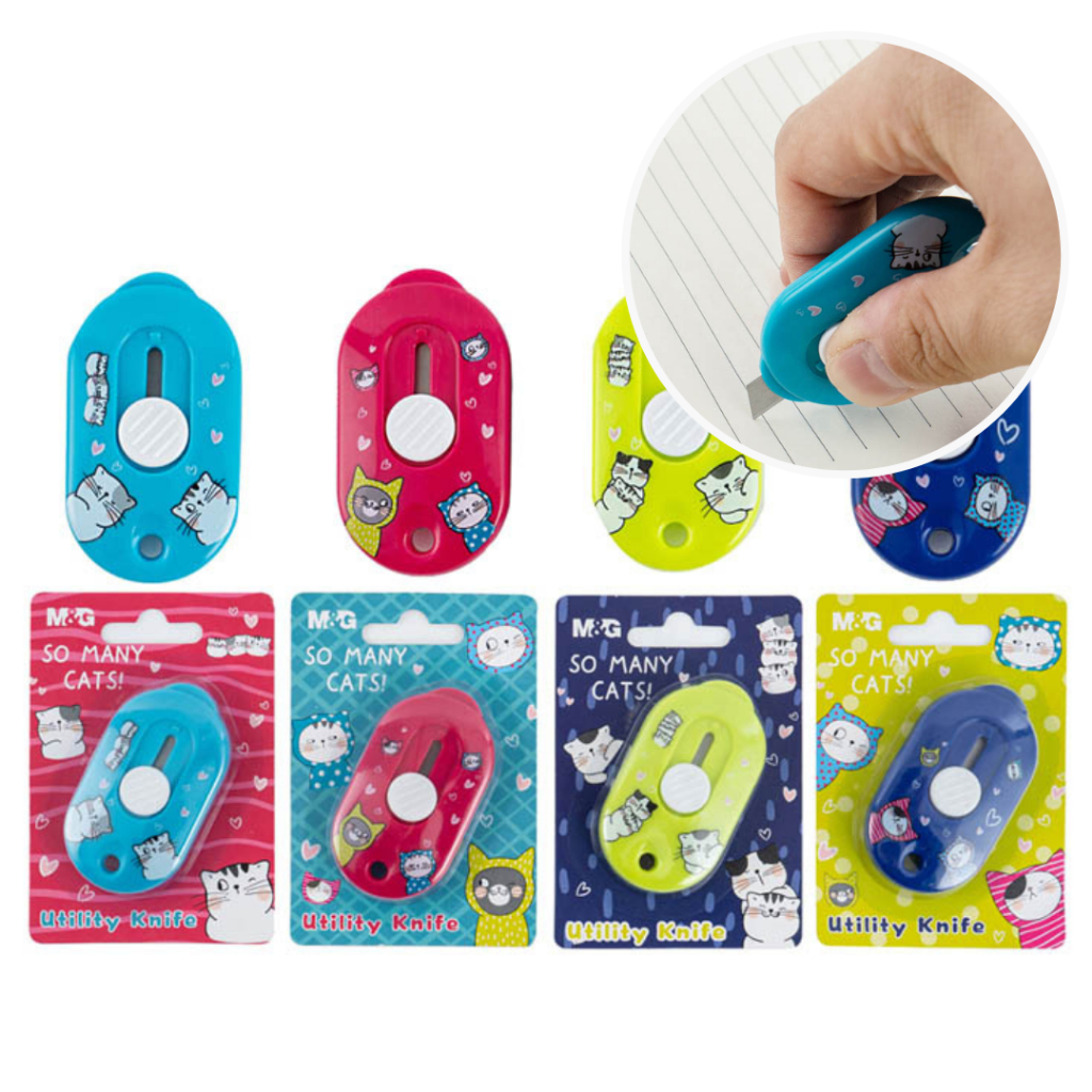 Jual M&G Mini cutter /so many cats utulity knife/cutter mini motif lucu ...