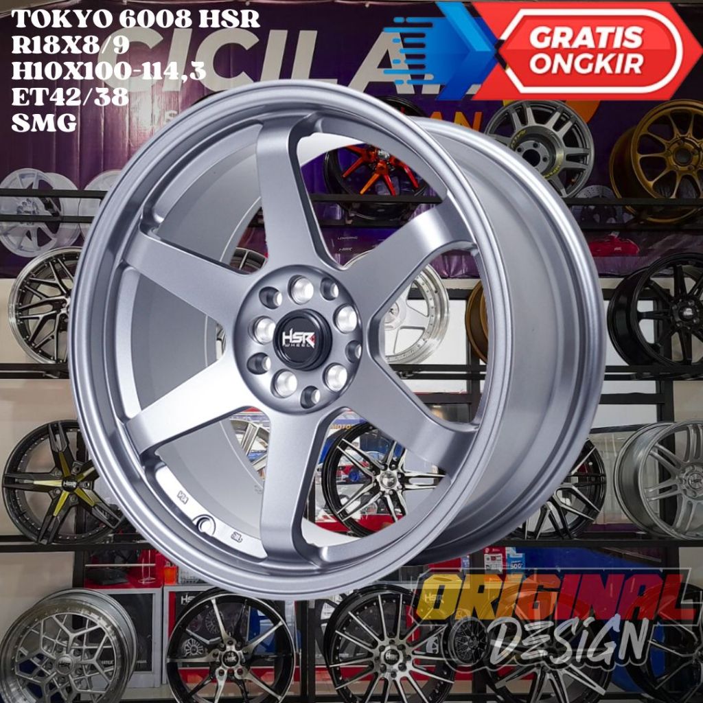 Jual Velg Mobil Ring 18 TE37 HSR TOKYO R18 FT86 , SUBARU BRZ , ALTIS ...