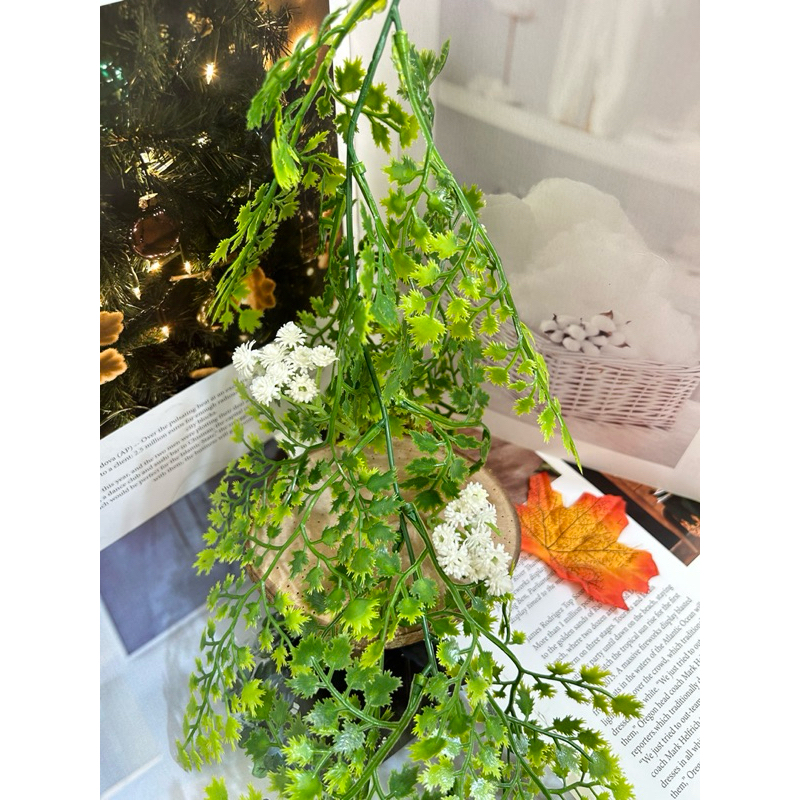 Jual Daun Rambat Juntai Pakis Artificial Daun Juntai Cemara Hias ...