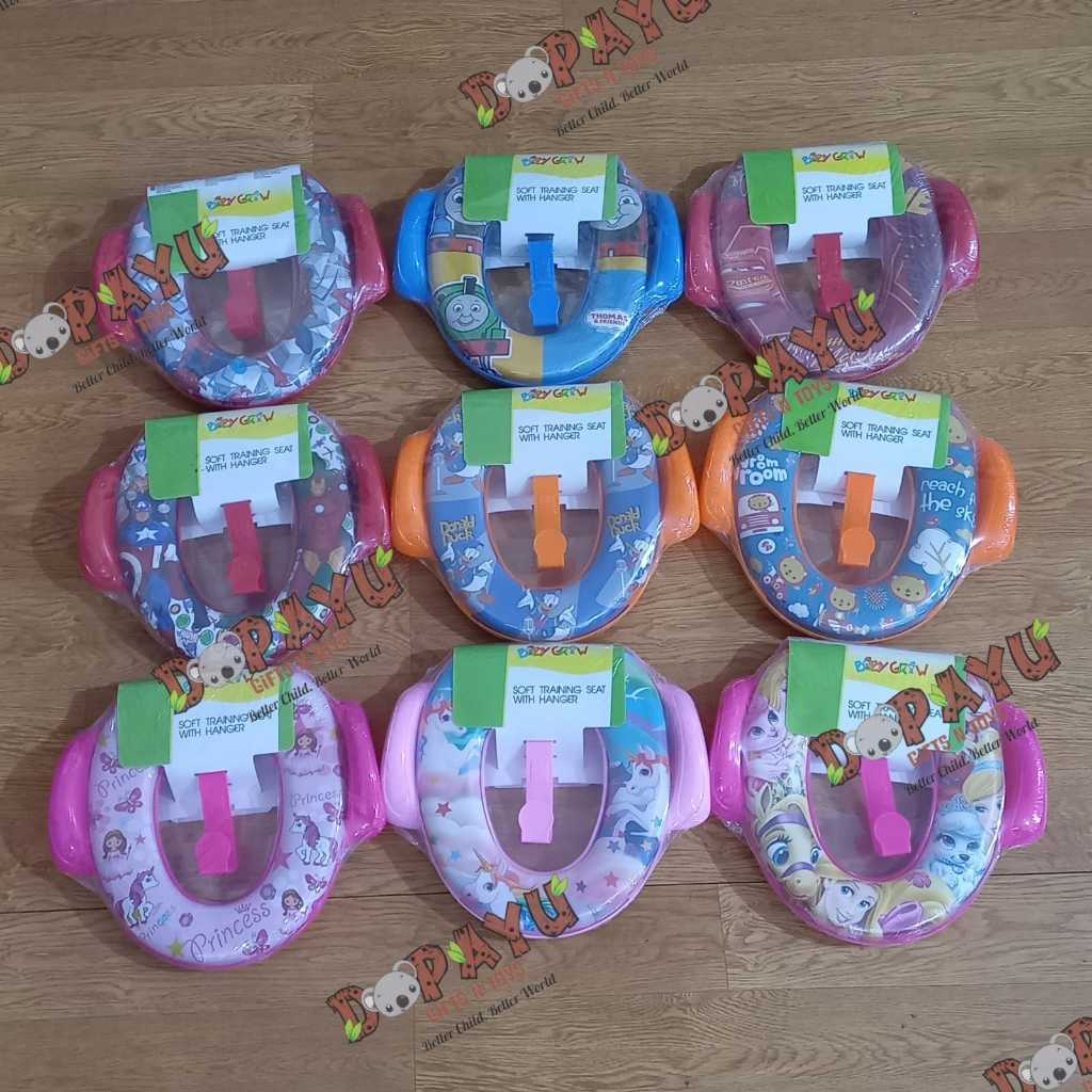 Jual Toilet Training Anak Soft Baby Potty Seat with handle and hanger