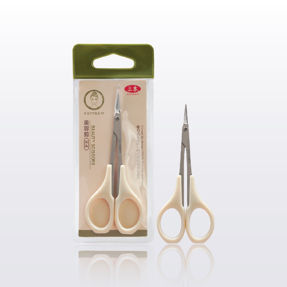 Jual SEMBEM Gunting Bulu Alis Lengkung Curved Tips S0009 | Shopee Indonesia