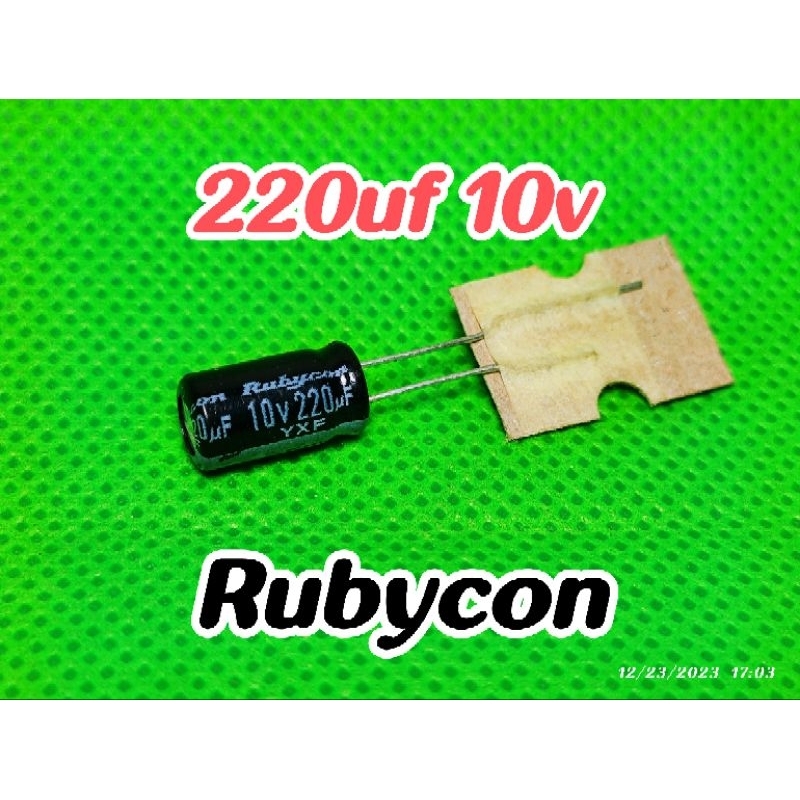 Jual Kapasitor Capasitor Elko Elco Uf V Uf Rubycon Shopee