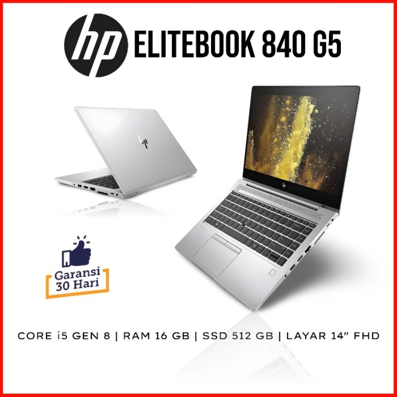 Jual Laptop Hp Elitebook 840 G5 Core i5 Gen 8 RAM 16 GB SSD | Shopee ...
