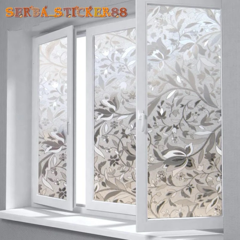 Jual Sticker Kaca Jendela Stiker Kaca Bermotif L122Cm x P25cm | Shopee ...