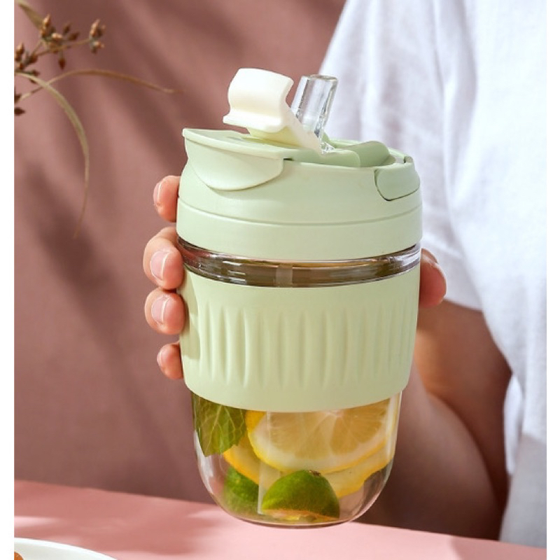 Jual (PAP) Botol kaca COFEE / Botol kaca Sedotan /Tumbler kaca bottle ...