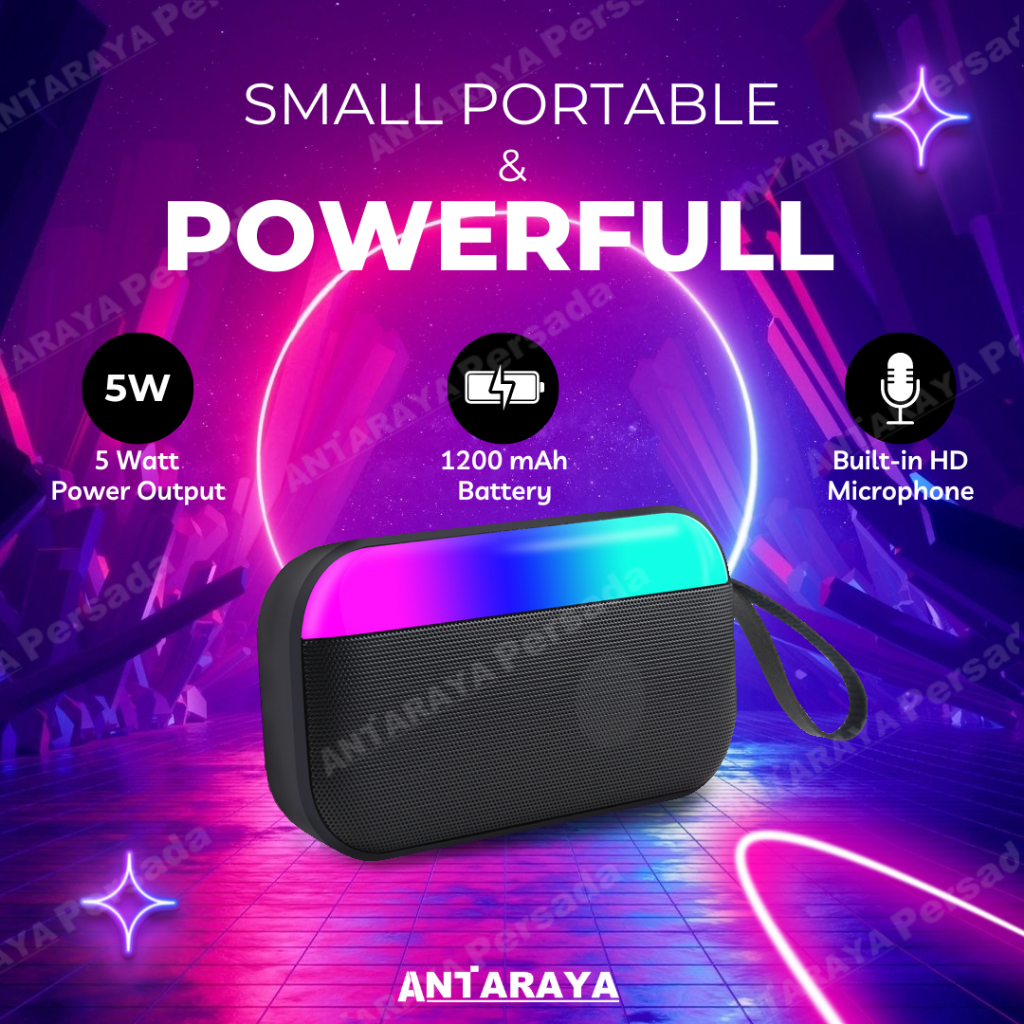 Jual Speaker bluetooth mini portable type S19 RGB Super Bass | Shopee ...