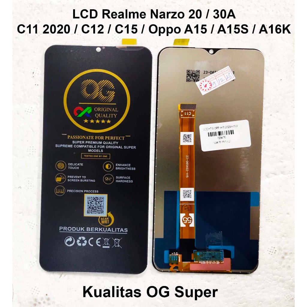 Jual Lcd Touchscreen Realme C12 C15 C11 2020 Narzo 20 Narzo 30a Oppo A15 A15s A16e 8953