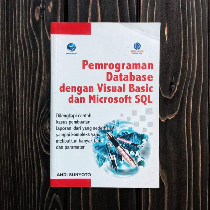 Jual Buku Pemrograman Database Dengan Visual Basic Dan Microsoft Sql Andi Sunyoto Shopee 6736