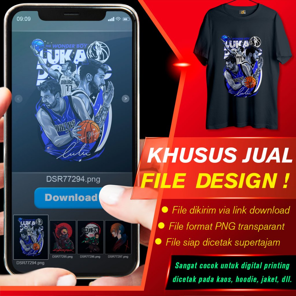 Jual FILE GAMBAR DESAIN NBA BASKETBALL LUKA DONCIC DALLAS 77 FORMAT PNG ...