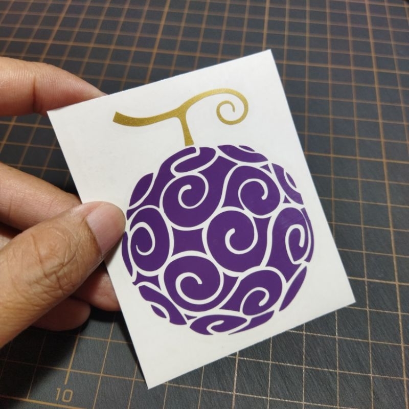 Jual Cutting sticker one piece gomu gomu gomugomu no mi motor mobil ...