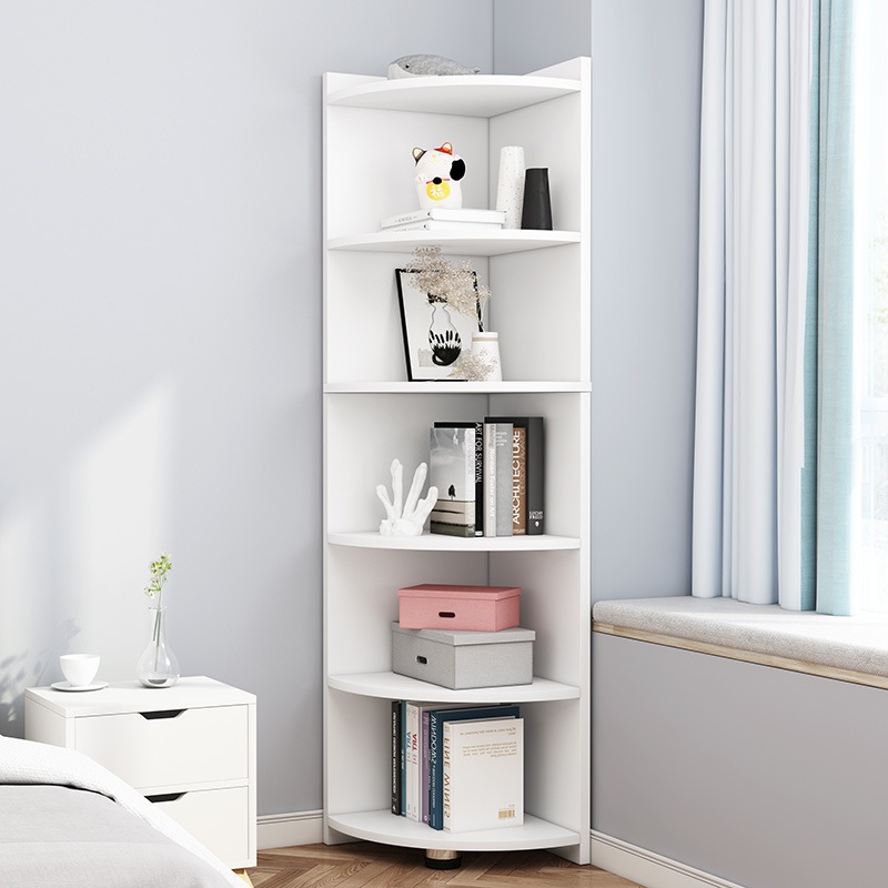 Jual rak sudut oval ruang tamu,rak bunga,rak buku sudut LEBAR 40CM