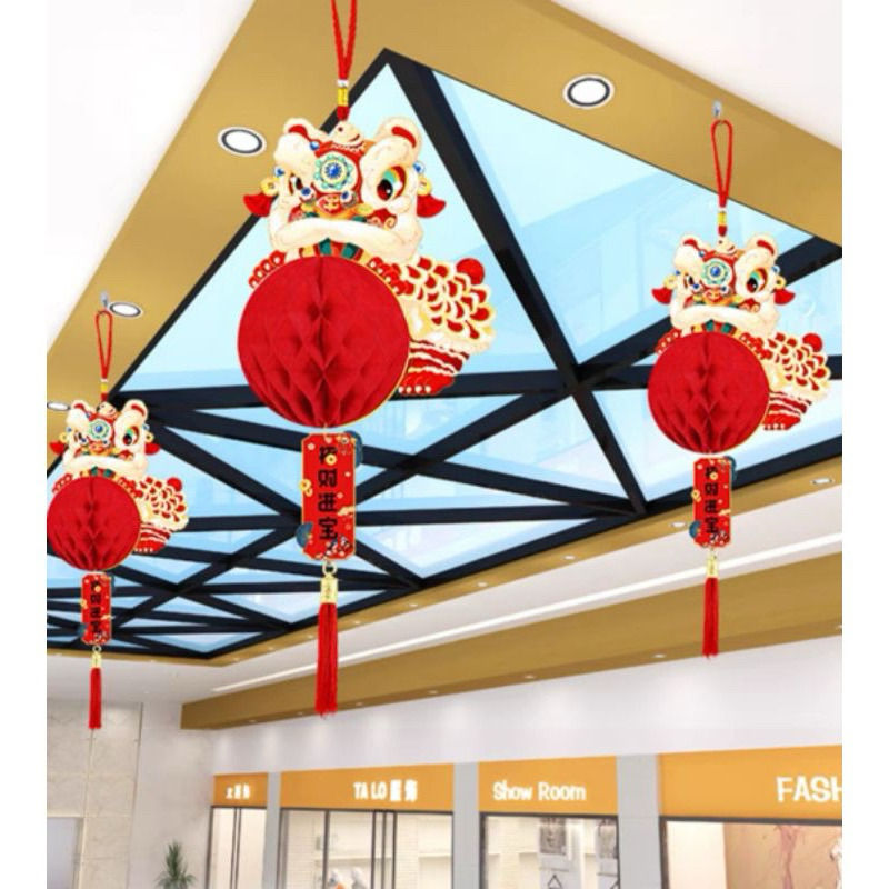 Jual Hiasan Imlek 2024 / Gantungan Dinding Imlek Motif Naga / Tempelan