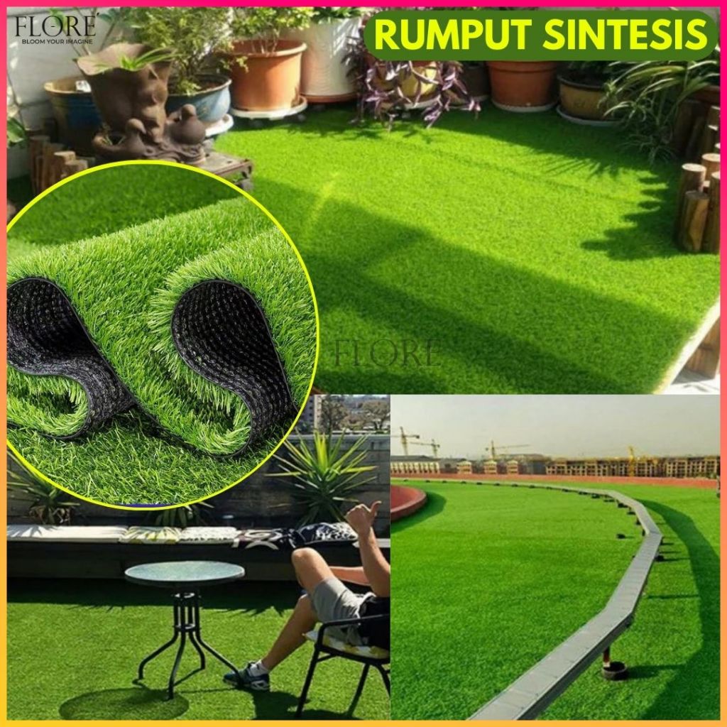 Jual RUMPUT SINTETIS SWISS UKURAN 2 METER X 2 METER/ Karpet Rumput ...