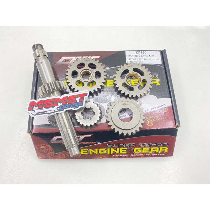 Jual Gigi Rasio Gearbox QTT Ninja 150 R RR SS Frame Standar | Shopee