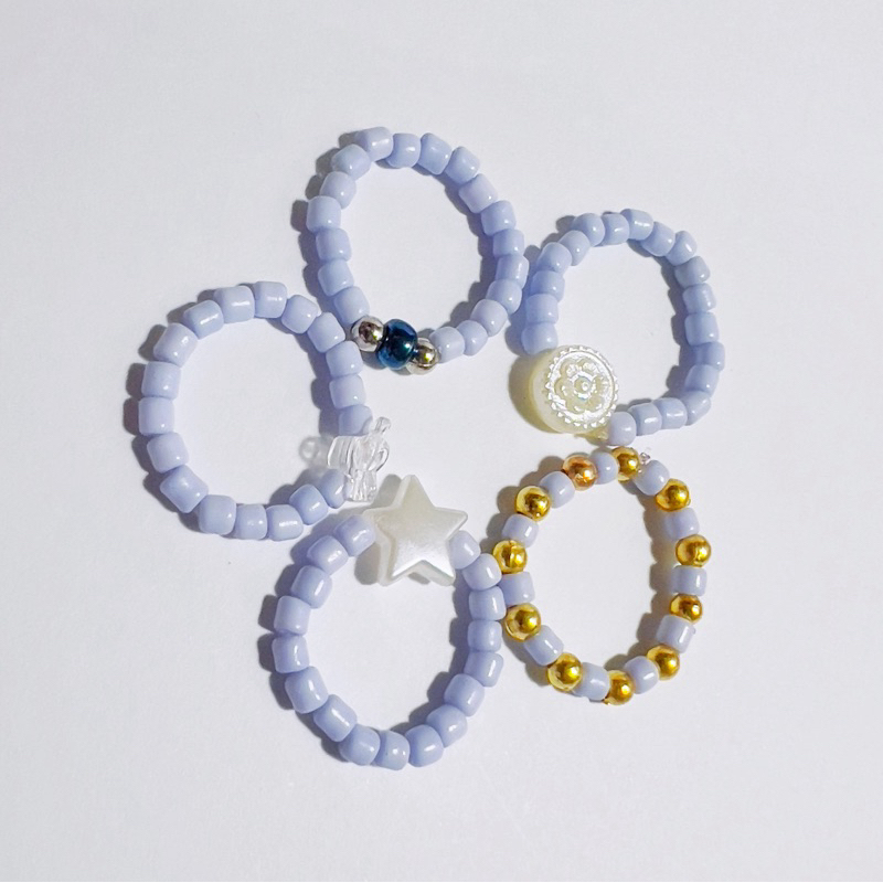 Jual Baby Blue - Ring set/cincin set | Shopee Indonesia