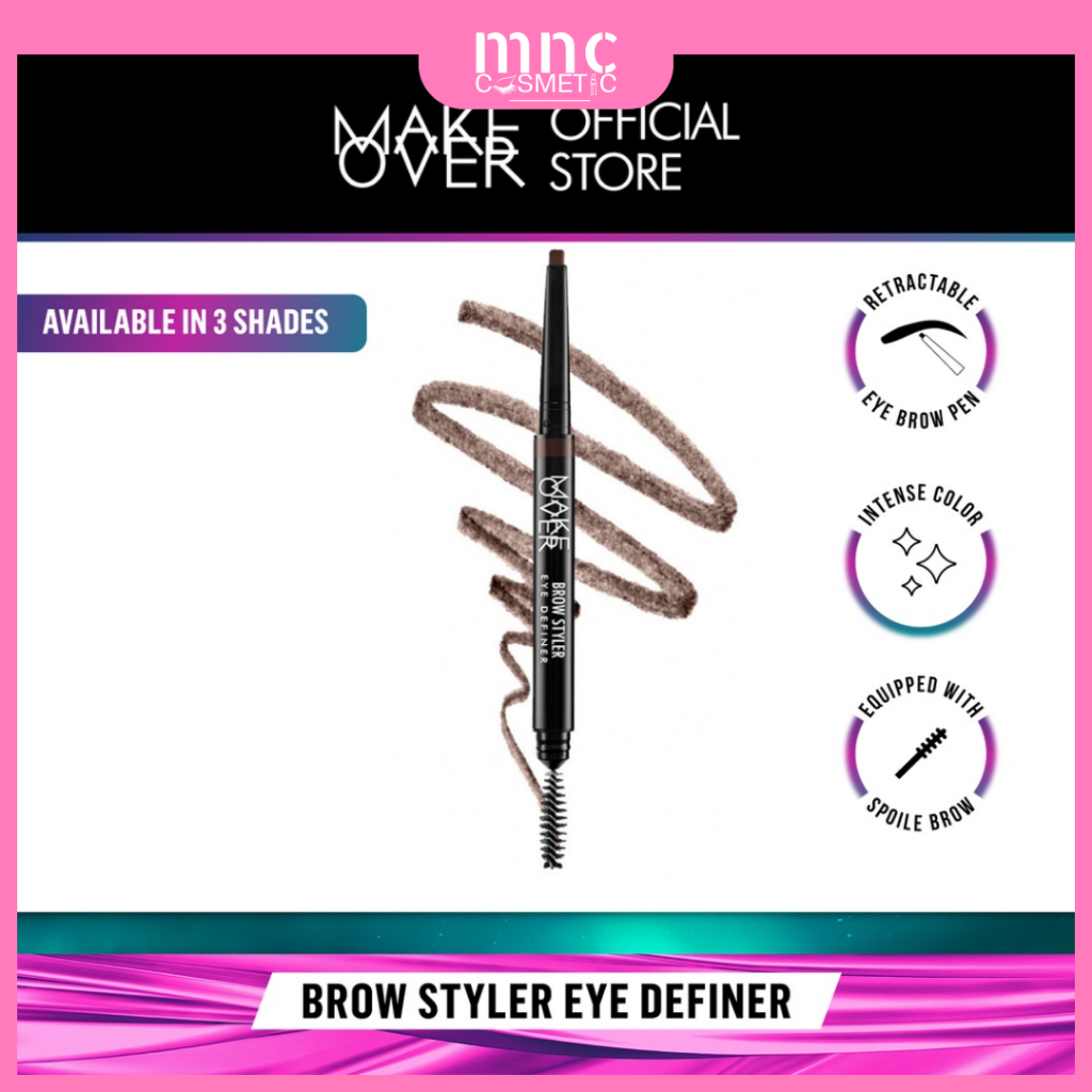 Jual MAKEOVER BROW STYLER EYE DEFINER (3 VARIAN) / MAKE OVER | Shopee ...