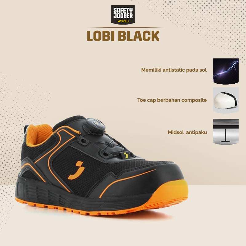 Jual SAFETY JOGGER LOBI S1P LOW TLS BLACK ORIGINAL Shopee Indonesia
