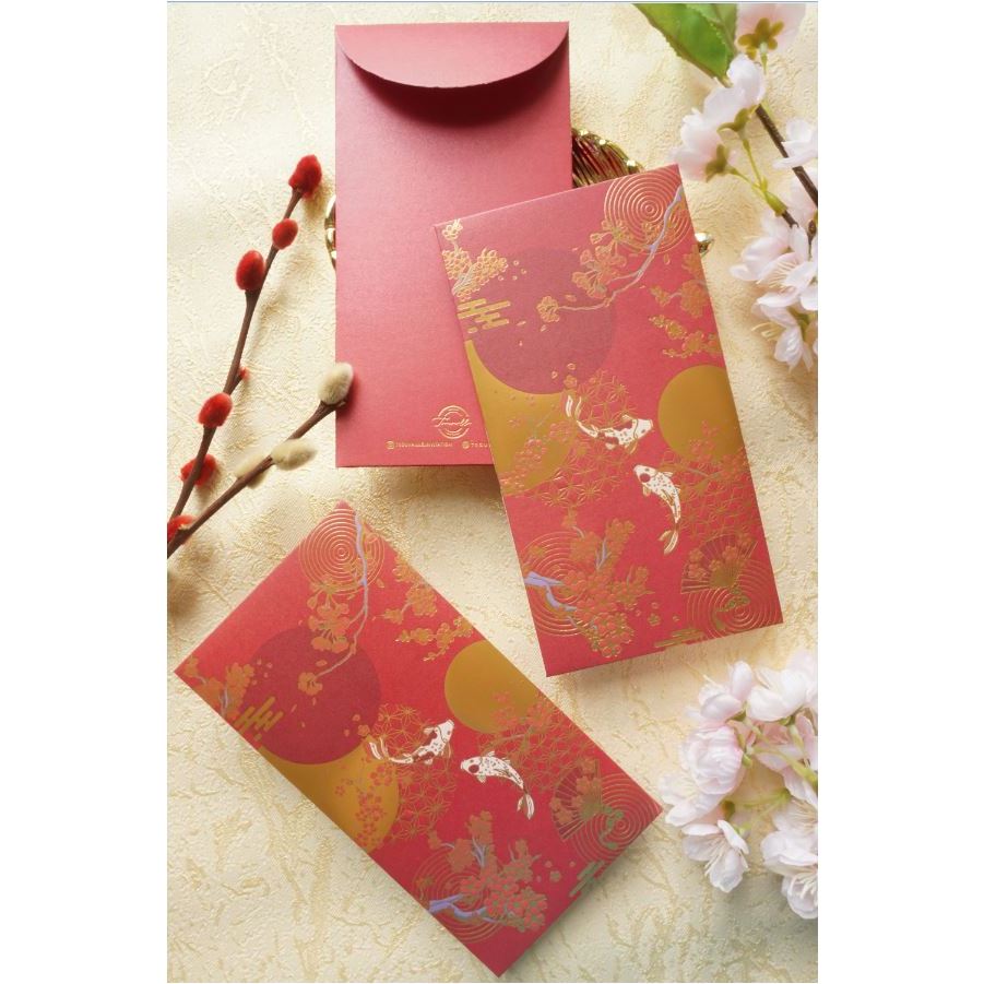 Jual Angpau Design Ikan Koi Full Foil Emas | Shopee Indonesia