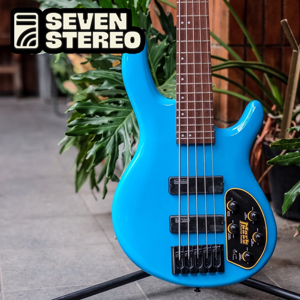 Jual Cort Artisan Series C5 Deluxe 5 String Electric Bass Candy Blue ...