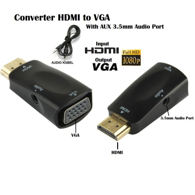 Jual Converter HDMI to VGA Shopee Indonesia