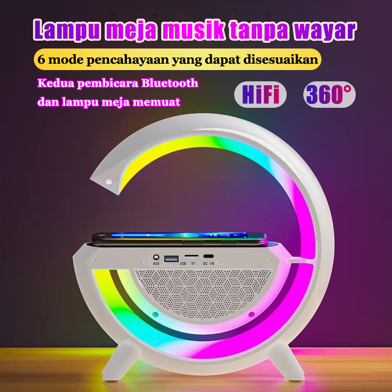 Jual Lampu tidur speaker rgb G smart charging Ambient light 15w