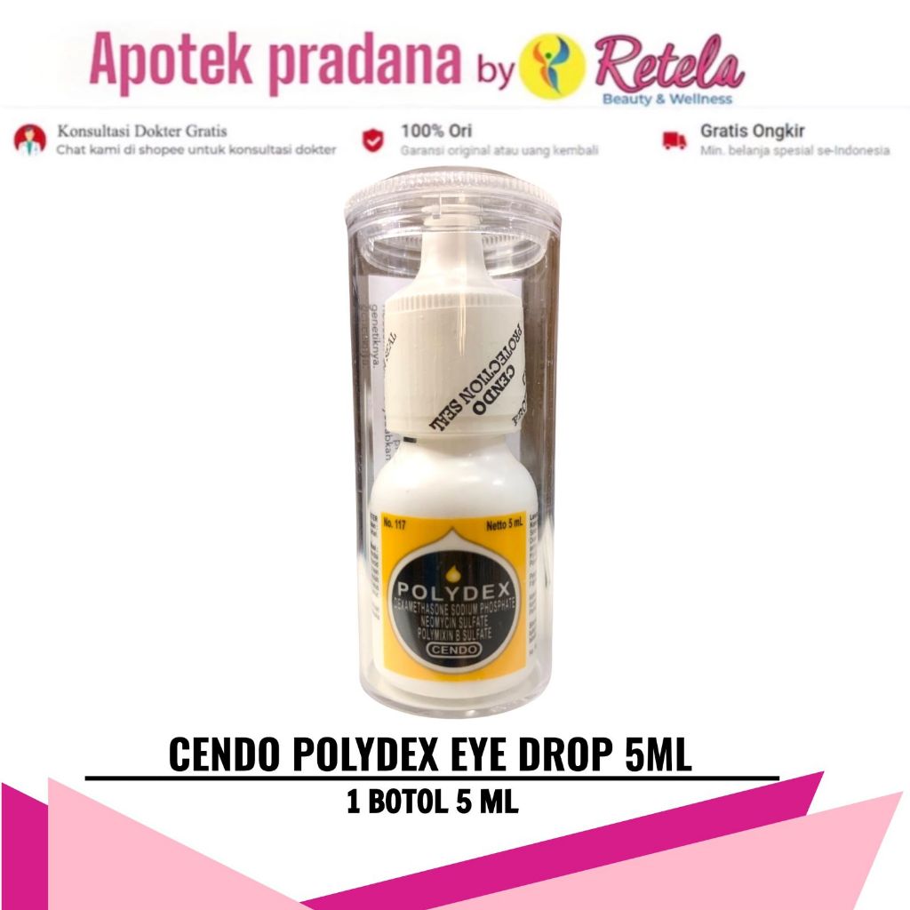 Jual CENDO POLYDEX EYE DROPS 1 BOTOL 5ML Shopee Indonesia