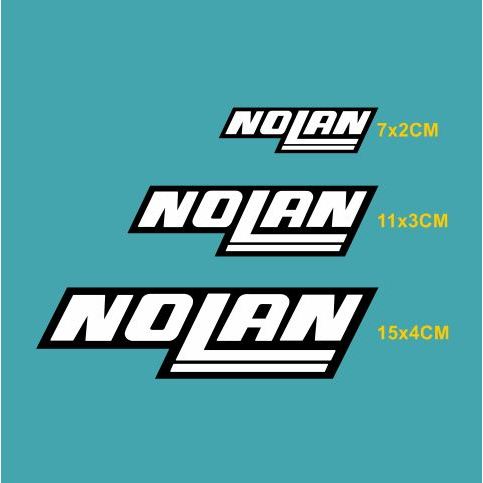 Jual Sticker Cutting Logo Nolan Helmet Putih List Hitam Stiker Helm ...