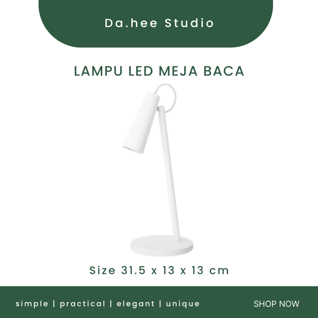 Jual Dahee Lampu Meja Baca Led Desk Lamp Rechargeable Color W Lampu Baca Shopee Indonesia