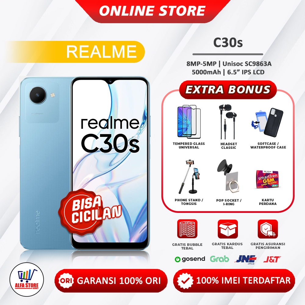 Jual Realme C30s 4/64 + 3/32 Garansi Resmi 1 Tahun | Shopee Indonesia