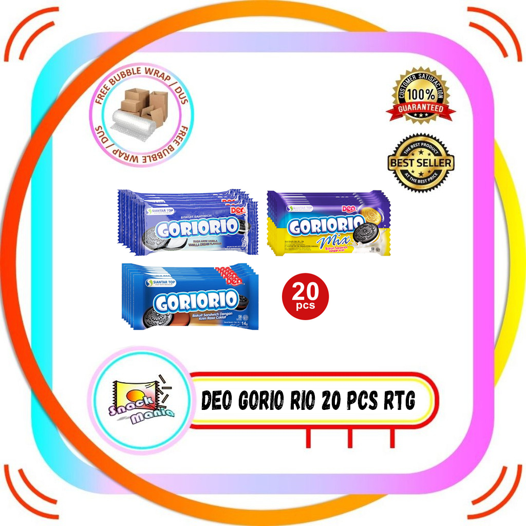 Jual Deo Goriorio Biscuit Vanilla Chocolate Coklat Mix 10 gr x 20 ...
