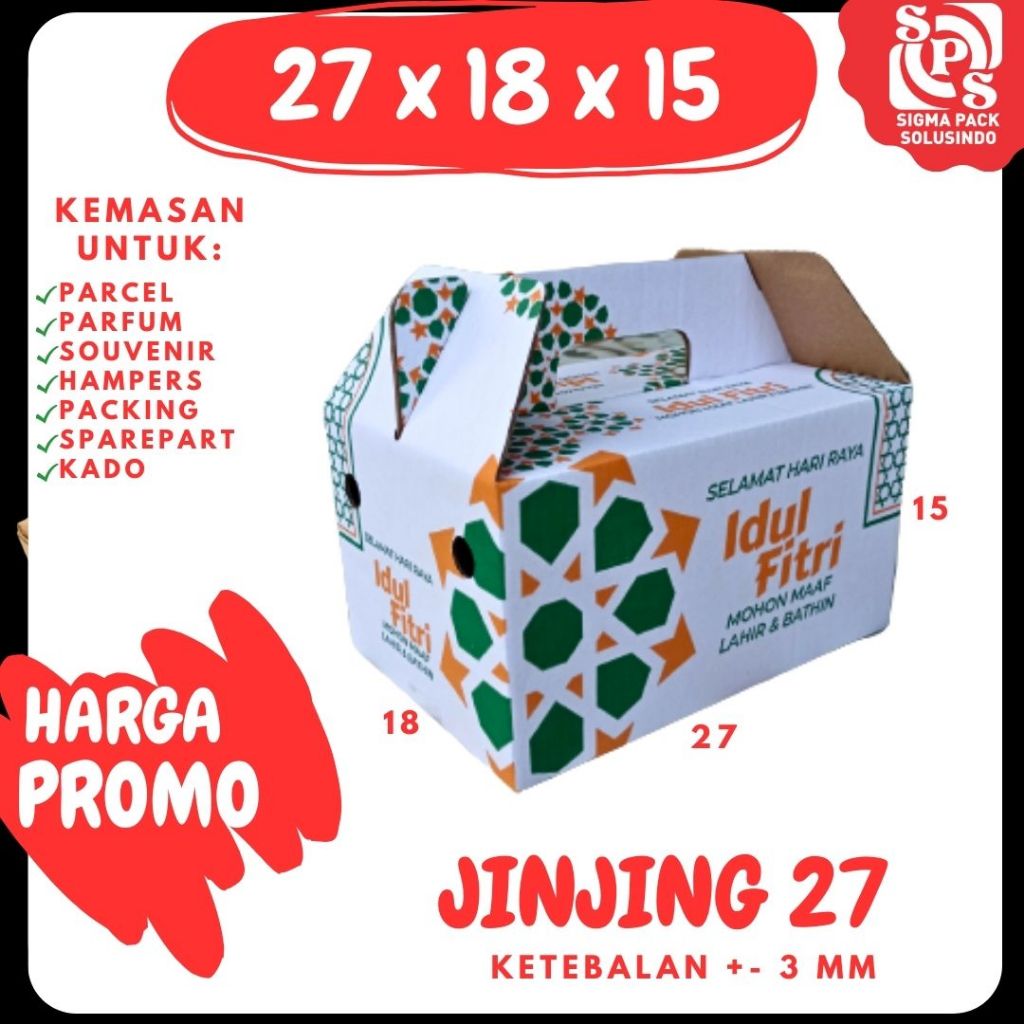 Jual Kardus Jinjing X X Dc Gable Box Ied Mubarok Dus Tenteng Idul Fitri Lebaran Packing