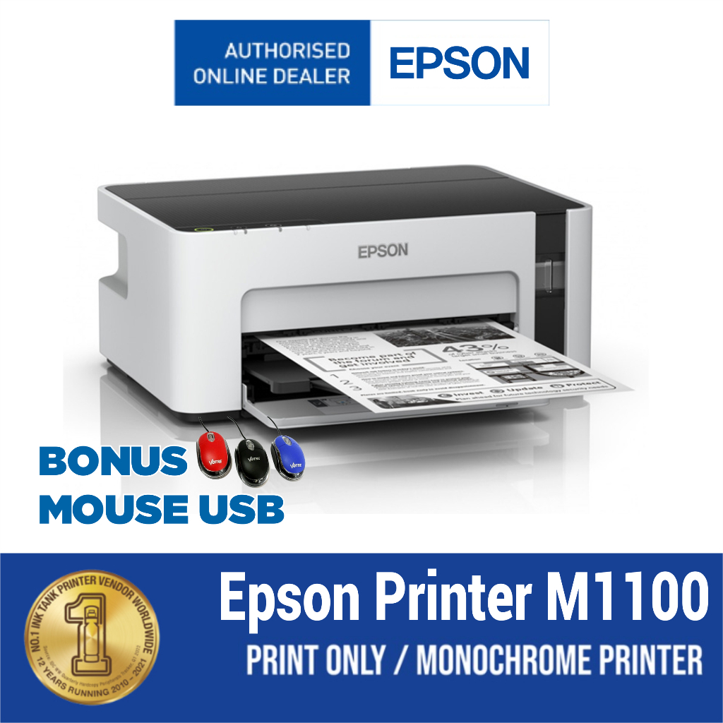 Jual Printer Epson M1100 Monochrome Only Print Shopee Indonesia 5663