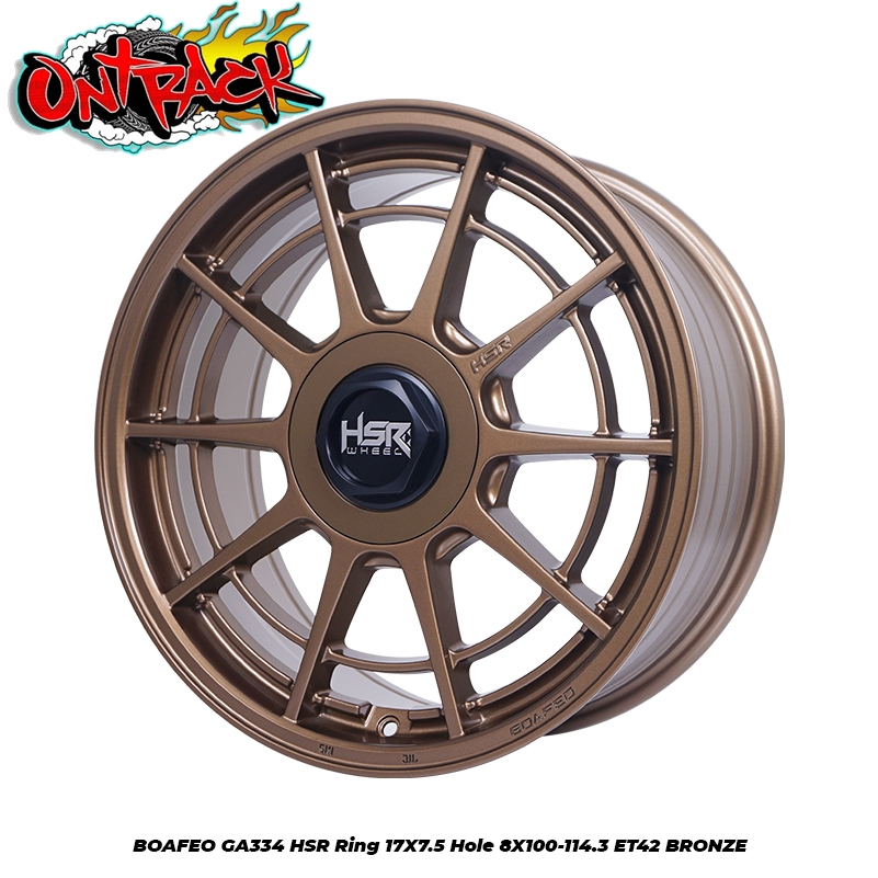 Jual VELG RACING BOAFEO GA334 HSR R17X75 H8X100-114,3 ET42 BRONZE ...