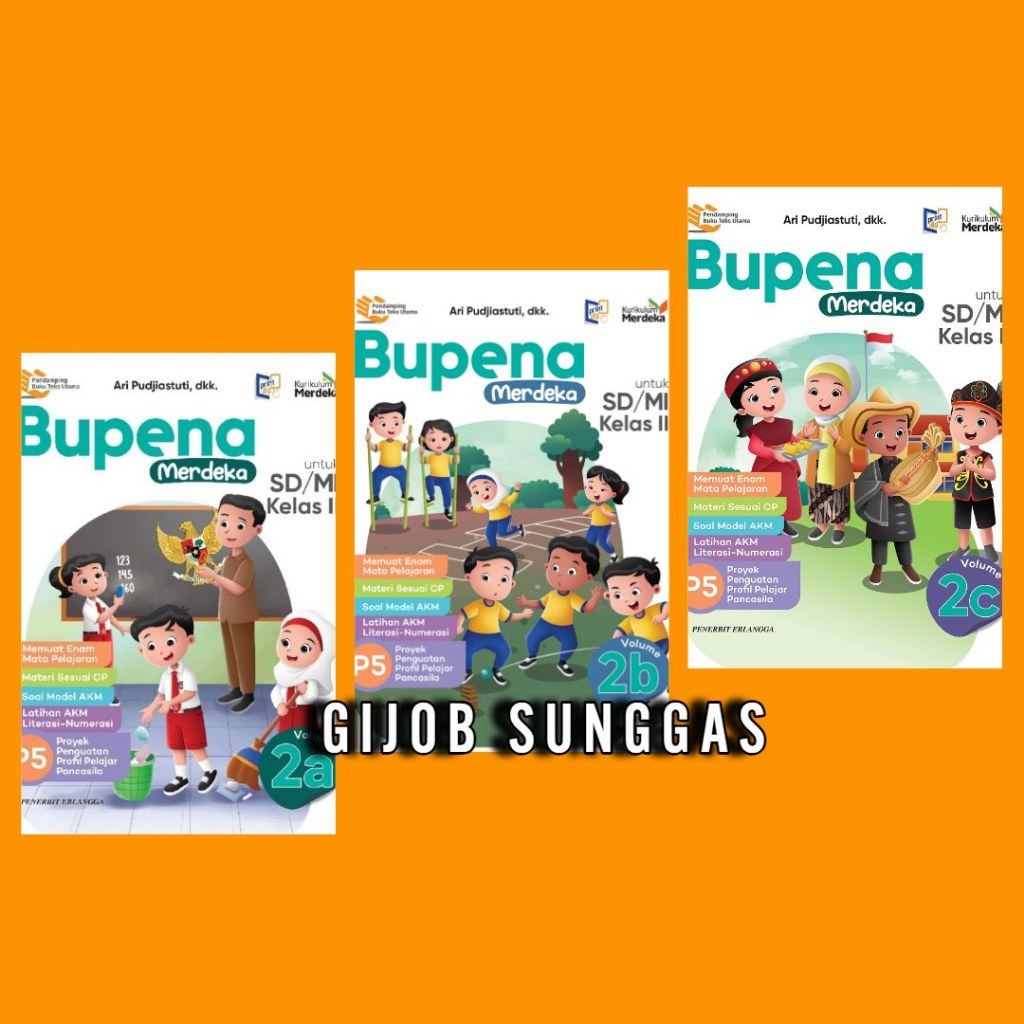 Jual Bupena SD Kelas 2 A B C - Kurikulum Merdeka Erlangga | Shopee ...