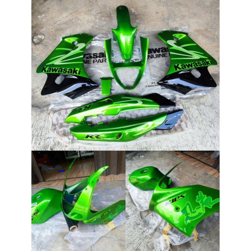 Jual body set ninja RR zx 150 hijau kanji | Shopee Indonesia