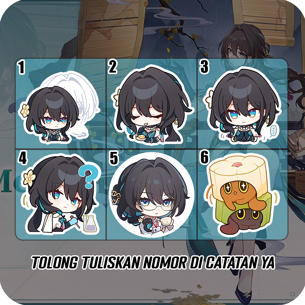 Jual Stiker Glossy Ruan Mei Honkai Star Rail, Sticker Anime Game ...