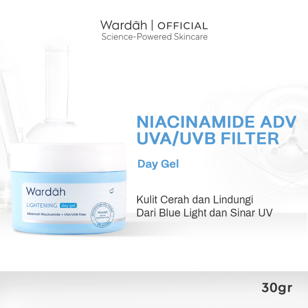Jual Wardah Lightening Day Gel 30gr Pelembab Pagi Hari dengan
