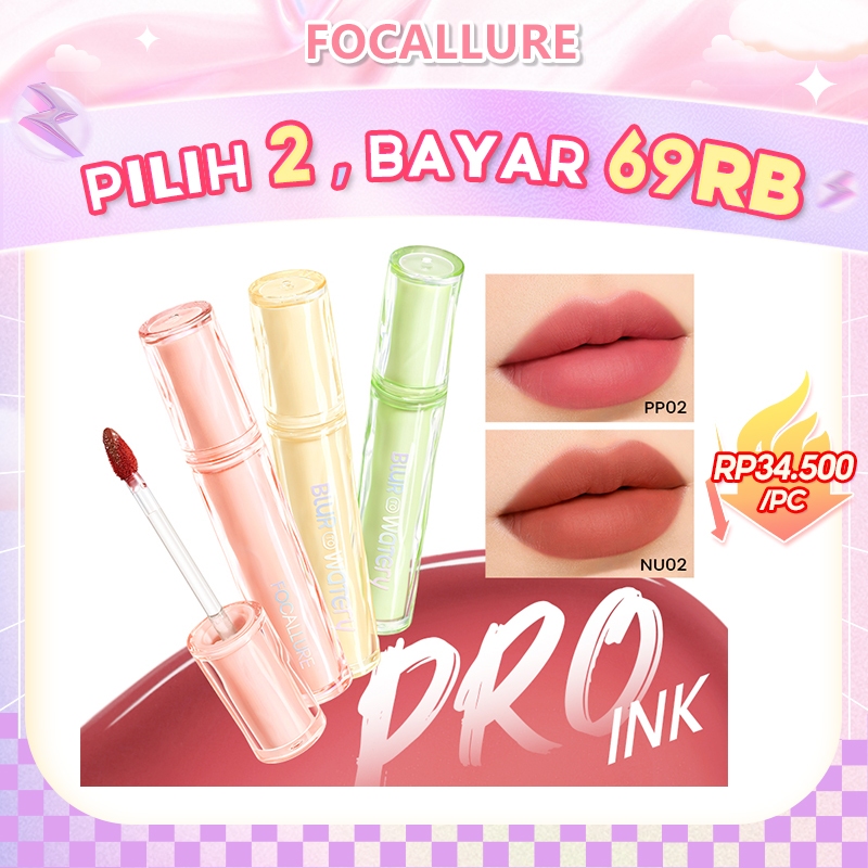 Jual Focallure Pro Ink Watery To Blur Matte Lipstick Lasting Lip Tint