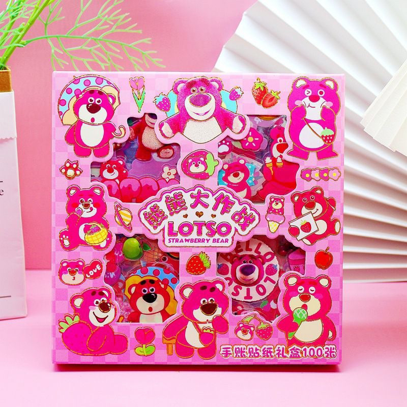 Jual Sticker Lotso 1Box Isi 100 Lembar Sticker Motif Lucu | Shopee ...