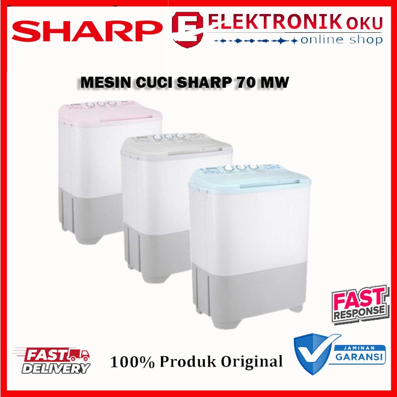 Jual MESIN CUCI SHARP 2 TABUNG 70 MW 7KG | Shopee Indonesia