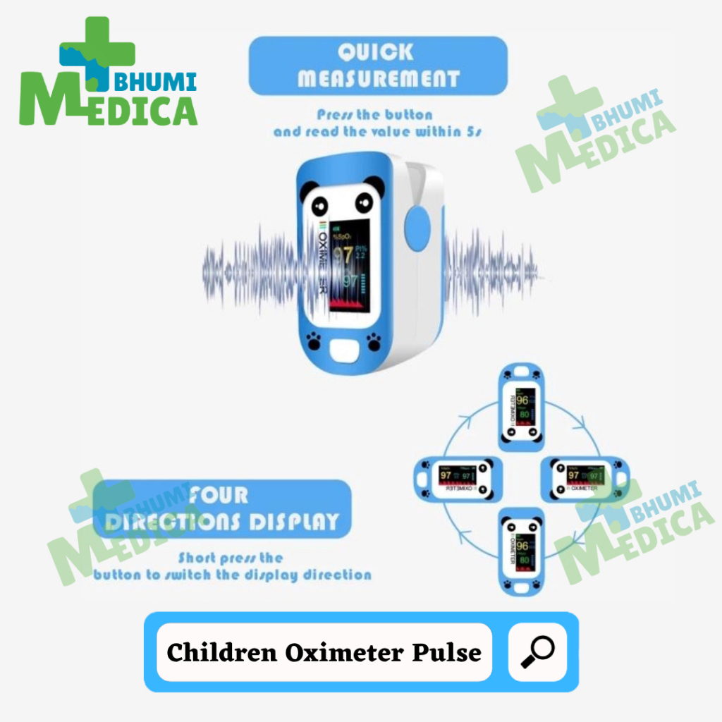 Jual Children Pulse Oximeter Fingertip Anak Bayi Oxymeter SpO2 ...
