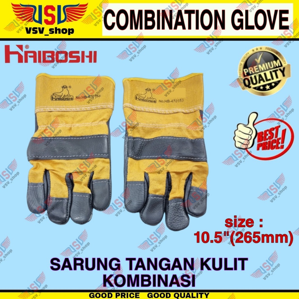 Jual Sarung Tangan Las Kulit Kombinasi Sarung Tangan Kerja 10.5 ...