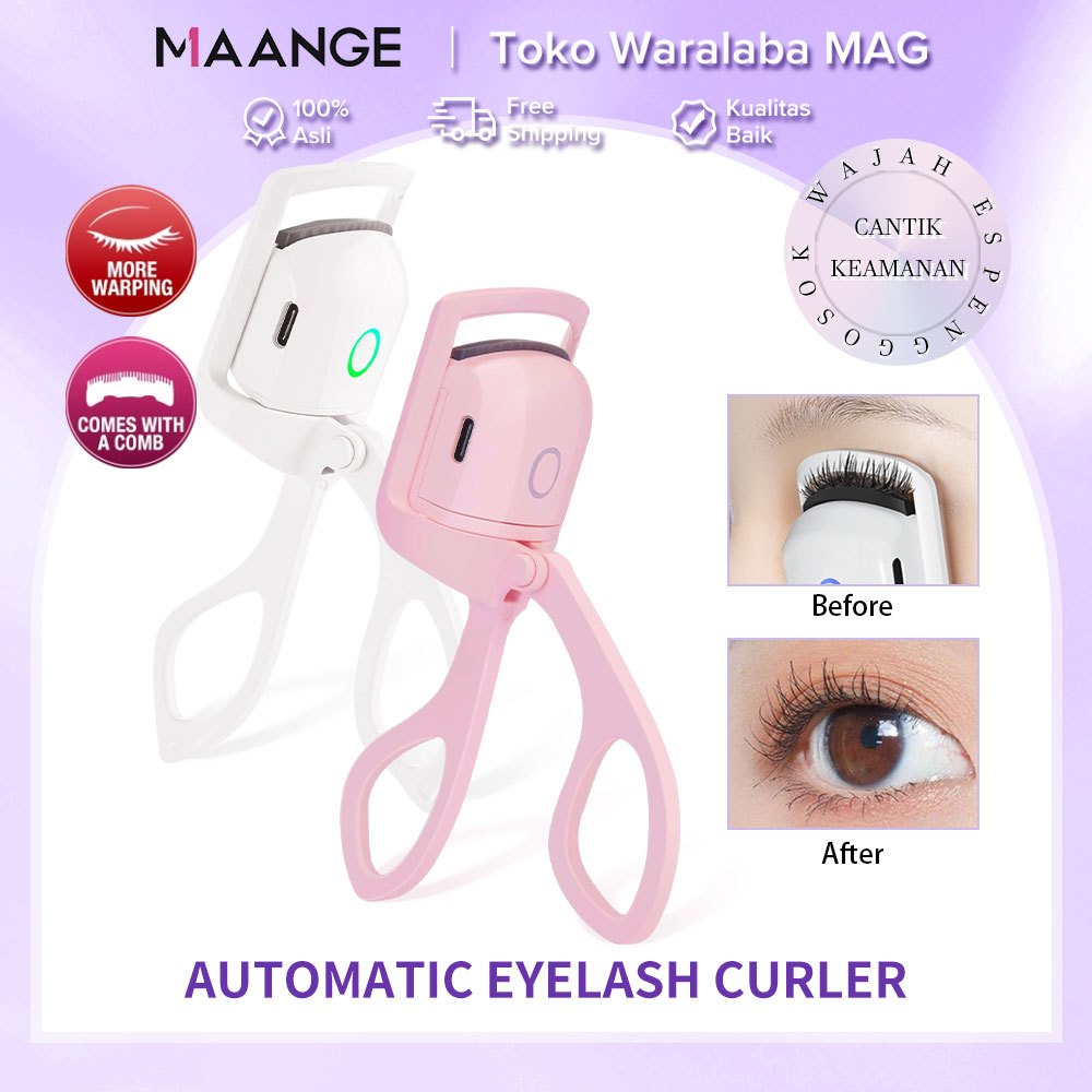 Jual Maange Heated Eyelashes Curler Temp Alat Pelentik Bulu Mata Portable Tahan Lama Curling