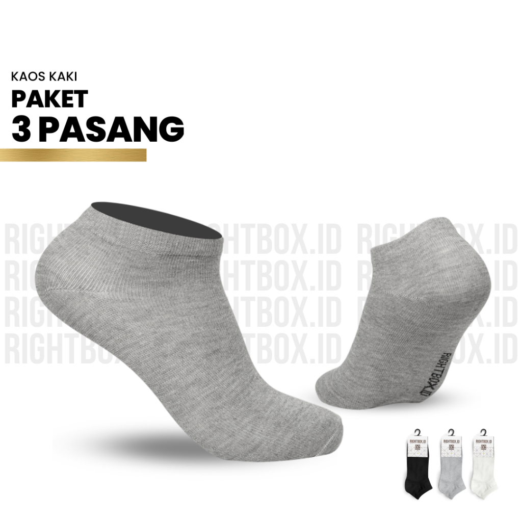 Jual Rightbox Paket Pasang Kaos Kaki Pendek Semata Kaki Shopee Indonesia