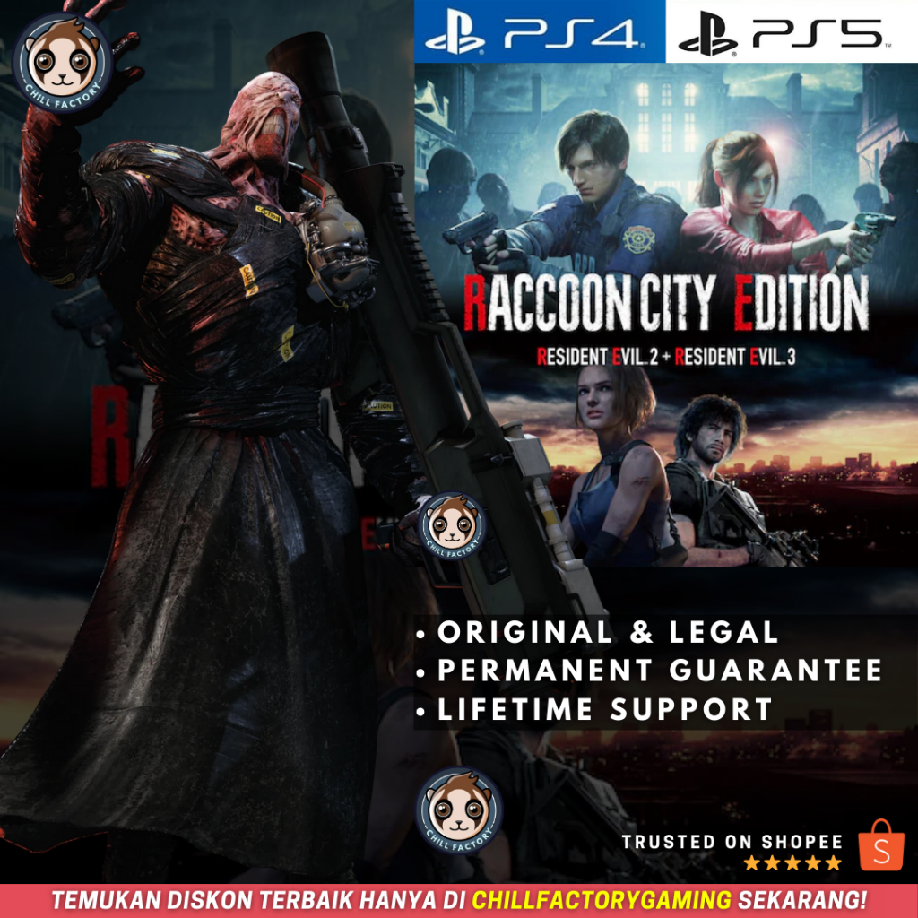 Jual Raccoon City Edition - Resident Evil 2 + Resident Evil 3 PS4 PS5 ...