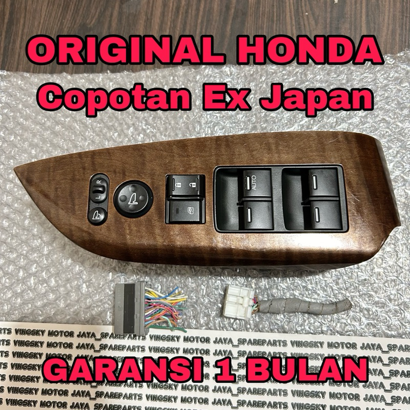 Jual Switch Saklar Power Window Kanan Pusat Depan Supir Honda Odyssey ...