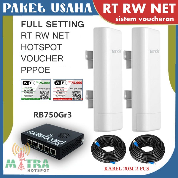 Jual Paket Usaha Wifi Hotspot RT RW Net Sistem Voucher Lengkap Tenda O3 100 User Shopee Indonesia