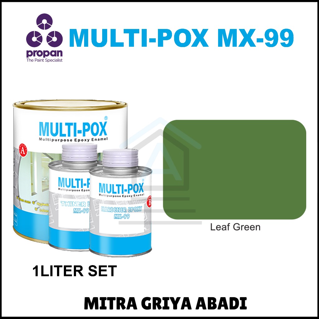 Jual Cat Lantai Propan Multipox Mx 99 1liter Set Shopee Indonesia 9295