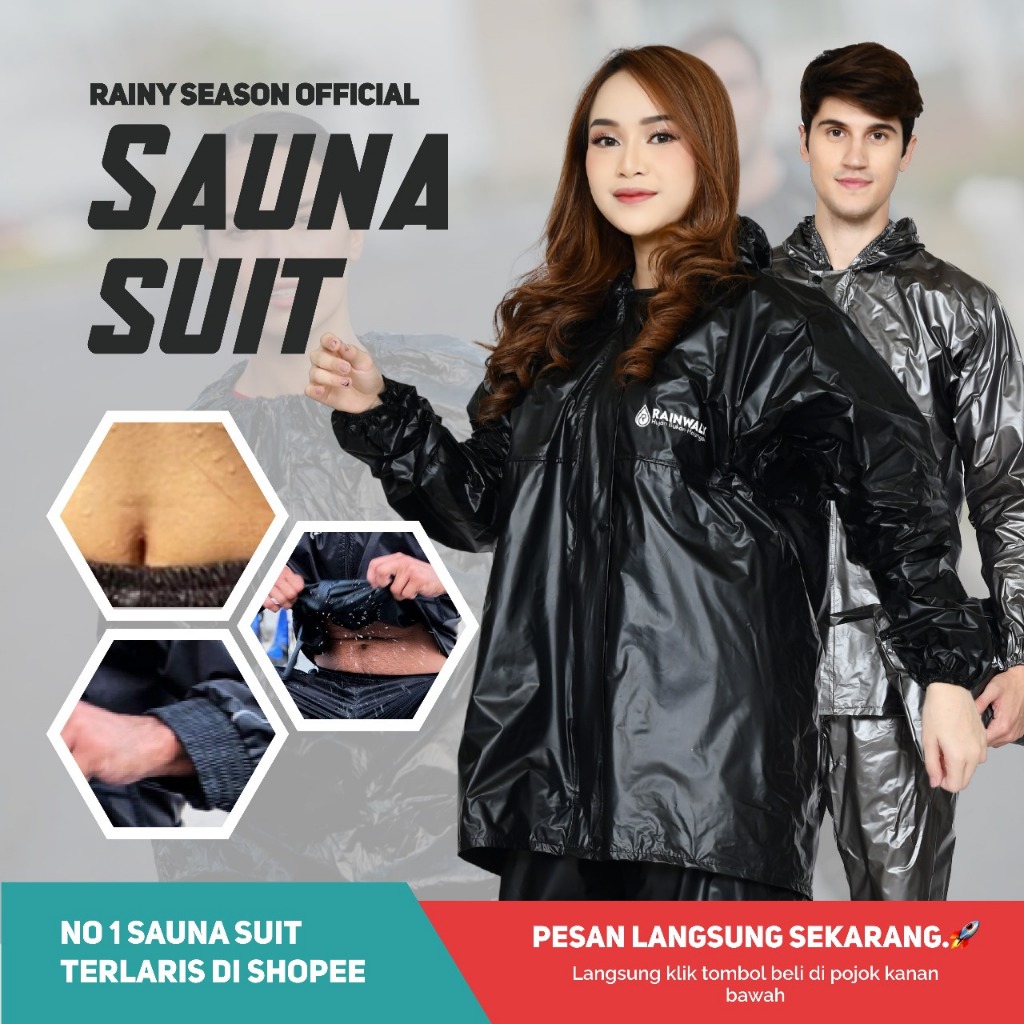 Jual Sauna Suit Running Rainsol Jaket Sauna Sauna Suit Olahraga